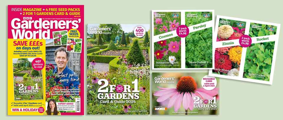 bottom-of-page-banner content of BBC Gardeners' World Magazine May issue value pack